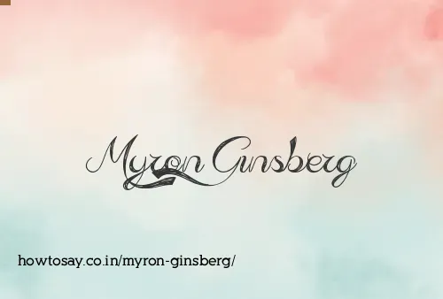 Myron Ginsberg