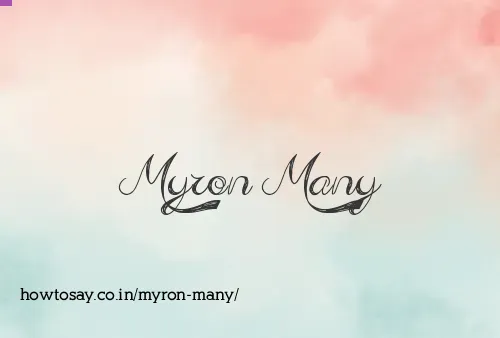 Myron Many