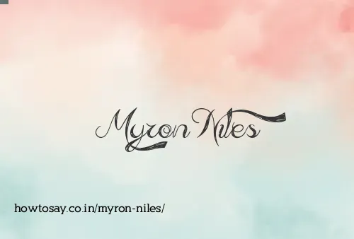 Myron Niles