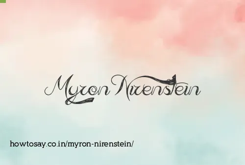 Myron Nirenstein