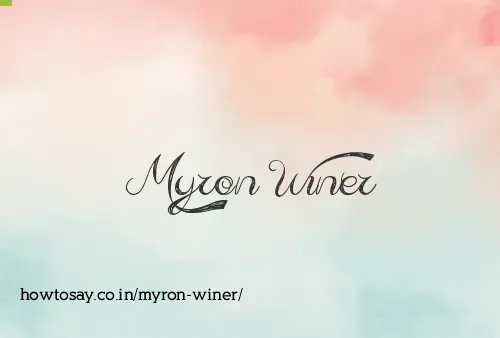 Myron Winer