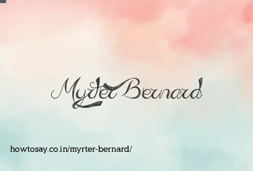 Myrter Bernard