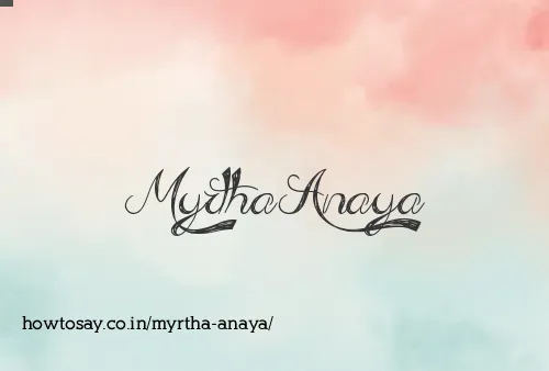 Myrtha Anaya