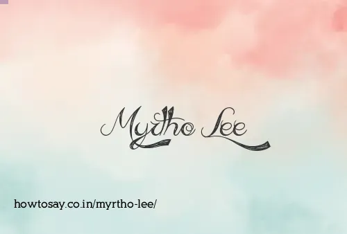 Myrtho Lee