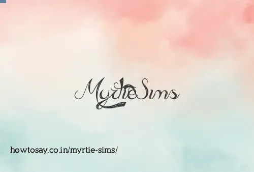 Myrtie Sims