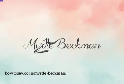 Myrtle Beckman