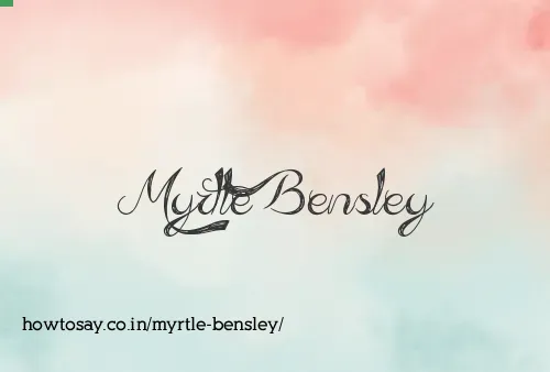 Myrtle Bensley