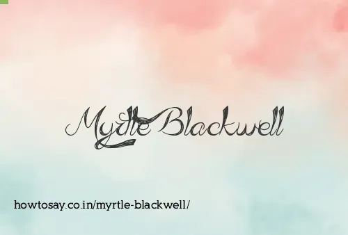 Myrtle Blackwell