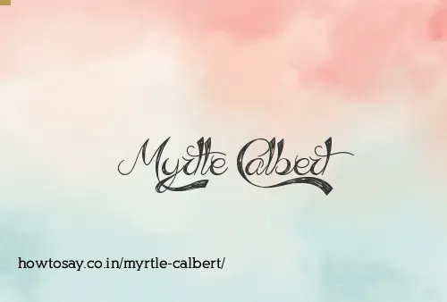 Myrtle Calbert