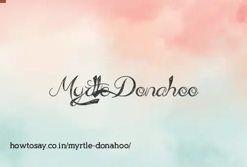 Myrtle Donahoo