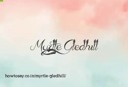 Myrtle Gledhill