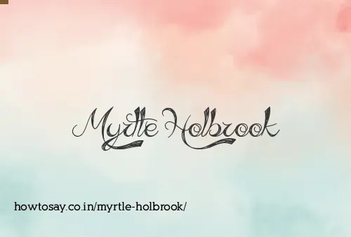 Myrtle Holbrook
