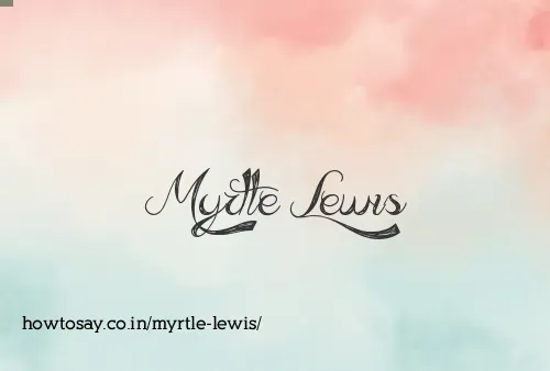 Myrtle Lewis