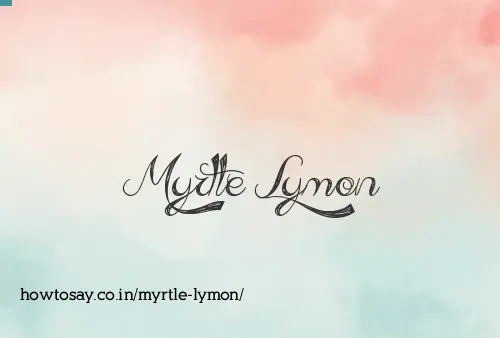 Myrtle Lymon