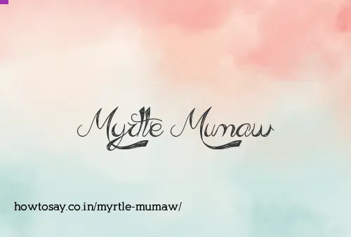 Myrtle Mumaw