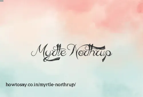 Myrtle Northrup