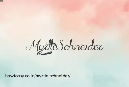 Myrtle Schneider