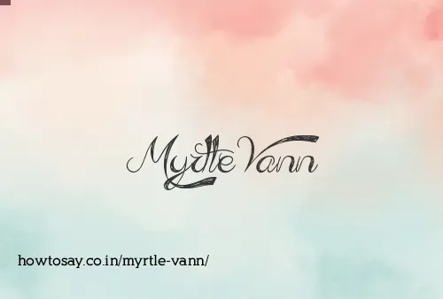 Myrtle Vann