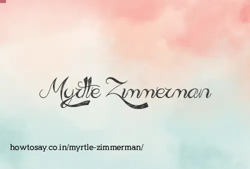 Myrtle Zimmerman