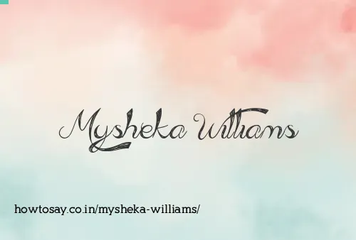 Mysheka Williams
