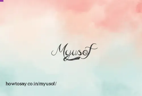 Myusof