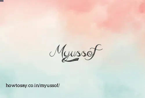 Myussof