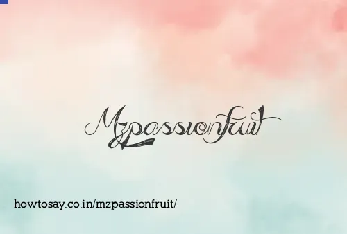 Mzpassionfruit