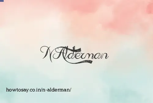 N Alderman
