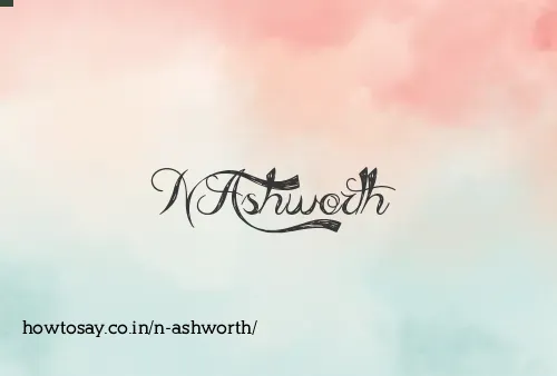 N Ashworth