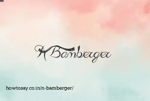 N Bamberger