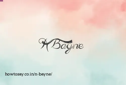 N Bayne
