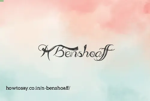 N Benshoaff
