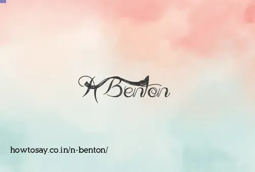 N Benton