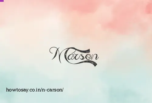 N Carson