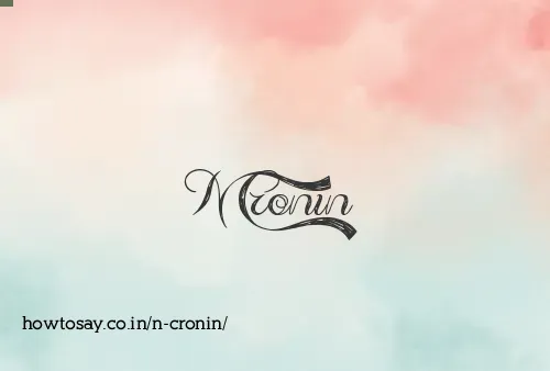 N Cronin