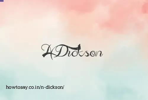 N Dickson