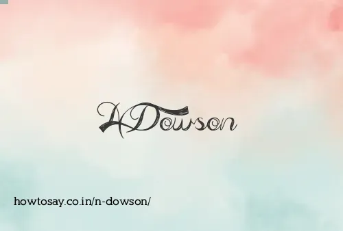 N Dowson