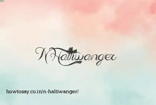 N Haltiwanger
