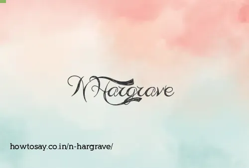 N Hargrave