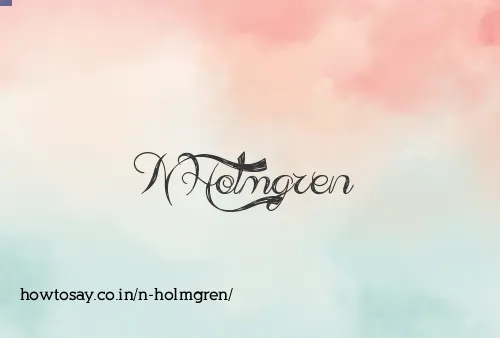 N Holmgren