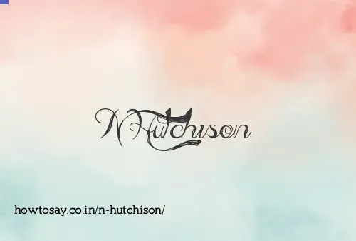 N Hutchison