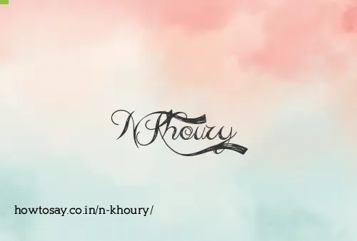 N Khoury