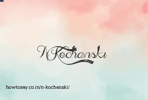 N Kochanski