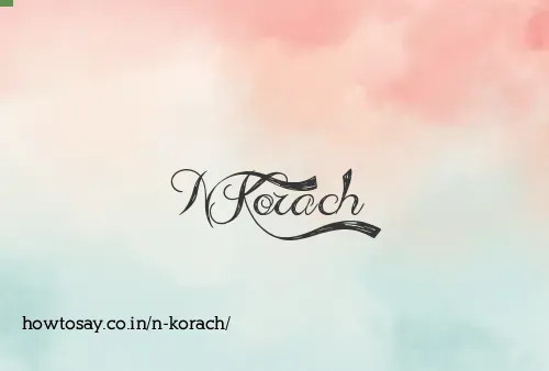 N Korach