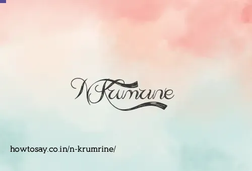 N Krumrine