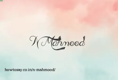 N Mahmood