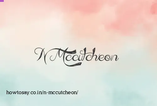 N Mccutcheon