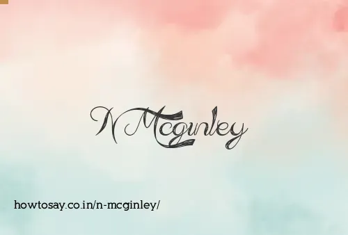 N Mcginley