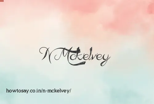 N Mckelvey