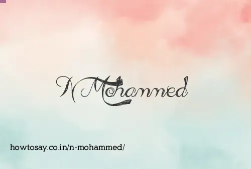 N Mohammed